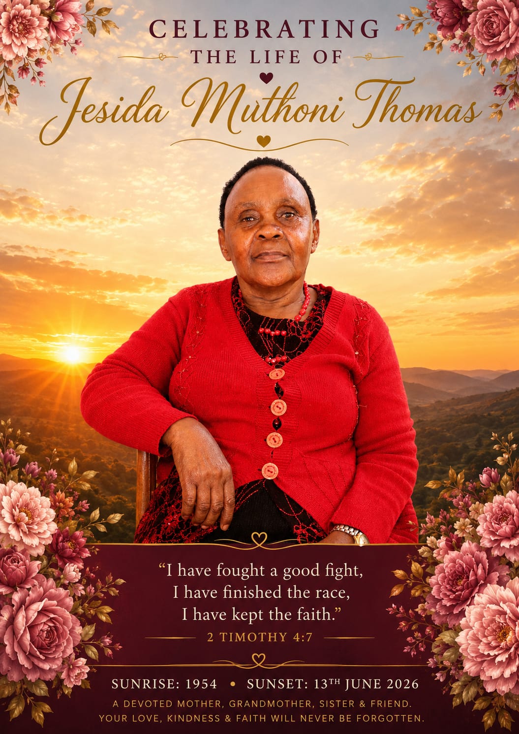Jesida Muthoni Thomas memorial photo